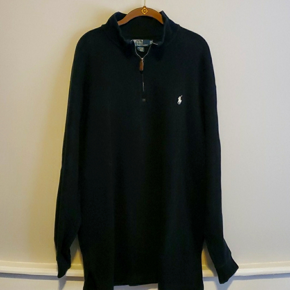Polo by Ralph Lauren men's black zip pullover